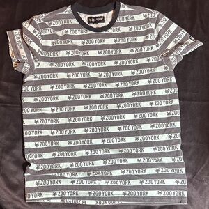 Zoo York Black and Gray Logo Tee